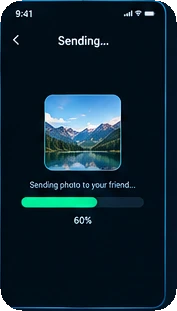 Sending a photo to a friend